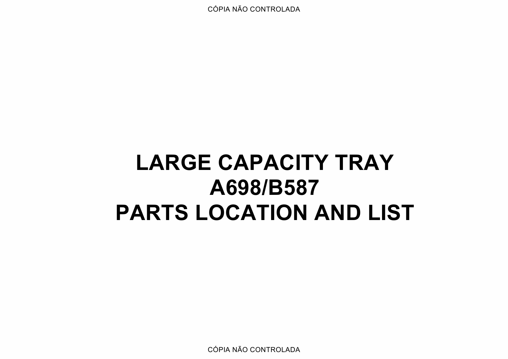 RICOH Options A698 A587 LARGE-CAPACITY-TRAY Parts Catalog PDF download-1